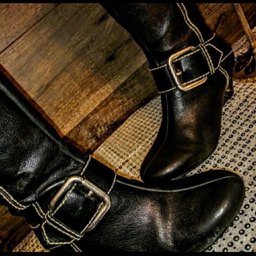 Fossil Boots Size 6.5 Knee High Wedge NWOT - Picture 5 of 12